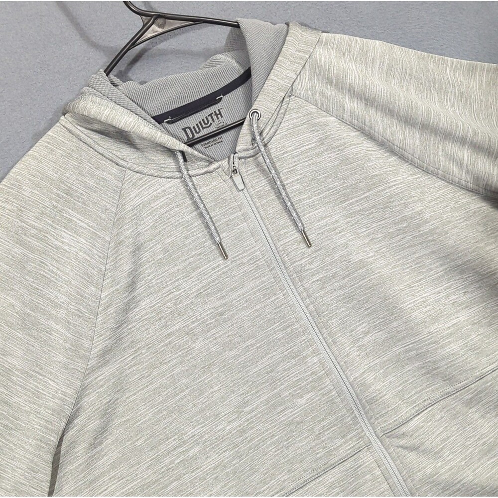 Duluth Trading Co Hoodie Men's 3XL Gray Snagstop Sweats Full Zip